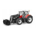 Tractor de juguete Steyr 6300 CVT con pala frontal funcional escala 1:16 de Bruder
