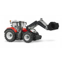 Tractor de juguete Steyr 6300 CVT con pala frontal funcional escala 1:16 de Bruder