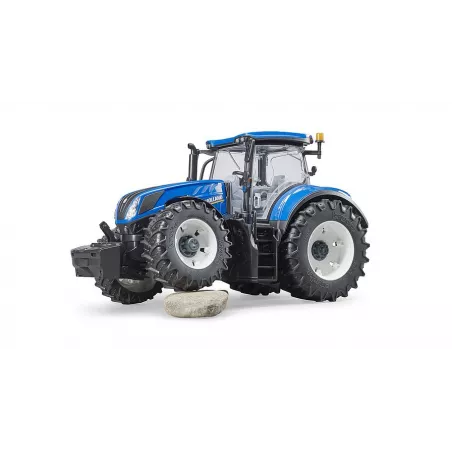 Tractor de juguete New Holland T7.315 a escala 1:16 con puertas y capó abribles
