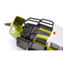 Juguete de cargadora de ruedas Claas Torion 1914 a escala 1:50 con pala móvil y cargador frontal elevable.