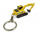 Réplica metálica a escala de la excavadora híbrida Komatsu HB215LC para coleccionistas y modelismo.