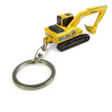 Miniatura metálica detallada de la excavadora híbrida Komatsu HB205LC para coleccionistas.