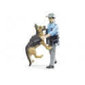 Juguete de policía bworld con perro policía y equipamiento Bruder 62150