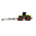 Llavero metálico del tractor Claas Xerion 5000 Trac con detalles de orugas y diseño robusto.