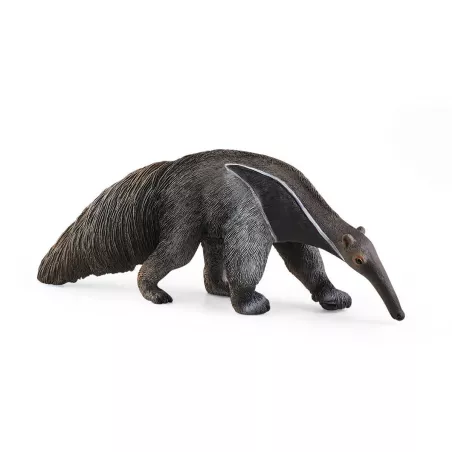 Figura de oso hormiguero de juguete Schleich, réplica realista detallada de fauna silvestre.