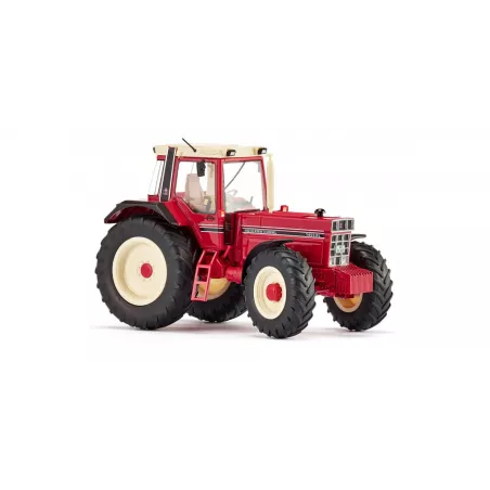 Miniatura del tractor agrícola IHC 1455 XL de WIKING a escala 1:32 con chasis metálico de alta precisión.
