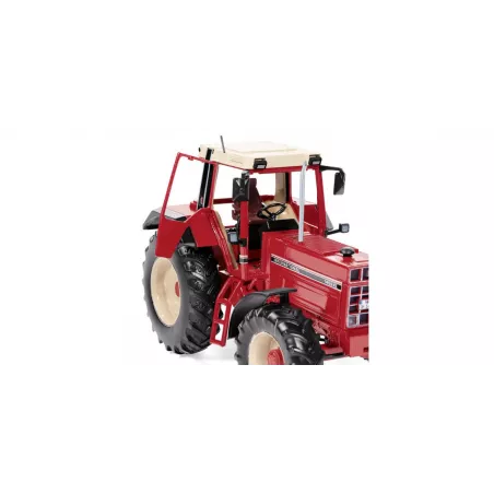 Miniatura del tractor agrícola IHC 1455 XL de WIKING a escala 1:32 con chasis metálico de alta precisión.