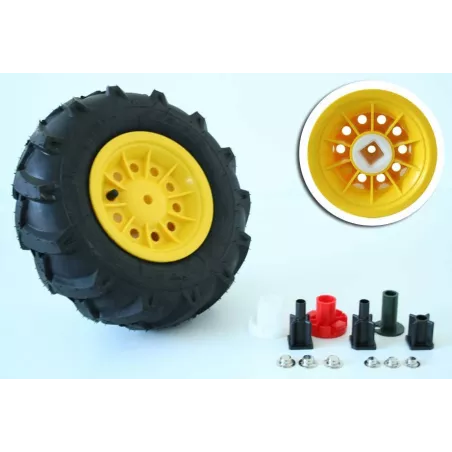 Rueda neumática derecha de 6 pulgadas 310-95 para tractores de pedales Rolly Toys