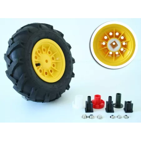 Rueda izquierda neumática de 6 pulgadas 310-95 para vehículos Rolly Toys