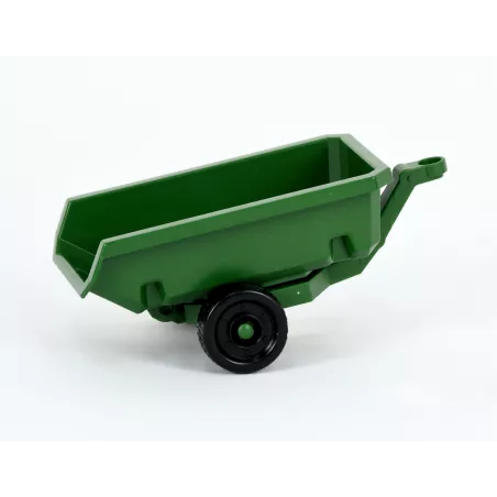 Remolque Bruder de juguete escala 1:16 para tractor cortacésped infantil, diseño resistente y realista.