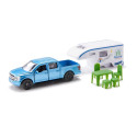 Camioneta Ford F150 camper de juguete con puertas abatibles de metal y plástico