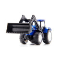 Tractor de juguete New Holland con pala cargadora delantera de metal y plástico