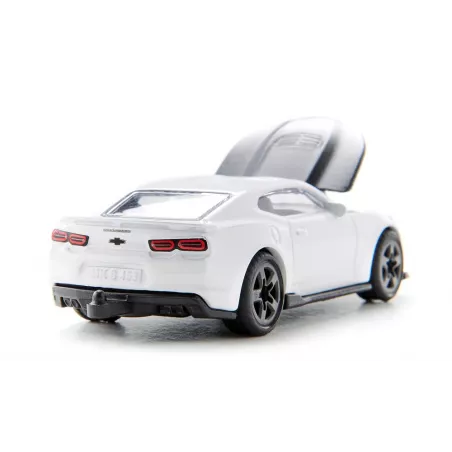 Coche de juguete Chevrolet Camaro en miniatura de metal y plástico con detalles realistas