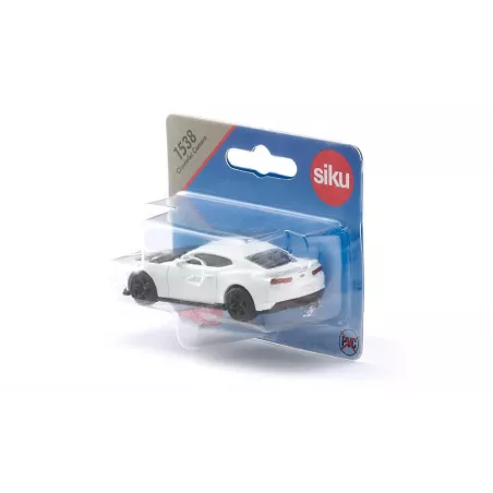 Coche de juguete Chevrolet Camaro en miniatura de metal y plástico con detalles realistas