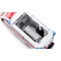 Miniatura de ambulancia Mercedes-Benz Sprinter Miesen Tipo C a escala 1:50 con puertas abatibles.