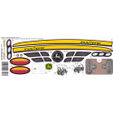 Pegatina original John Deere 8400R de repuesto para tractor de juguete infantil.