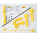 Bolsa de montaje para pala de tractor de pedales infantil, accesorio de construcción resistente.