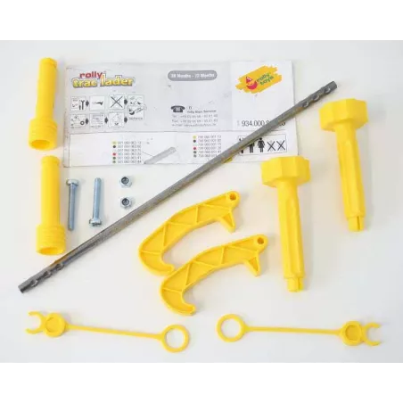 Bolsa de montaje para pala de tractor de pedales infantil, accesorio de construcción resistente.