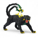 Figura de juguete de la pantera de la sombra de Schleich en postura sigilosa y detallada.
