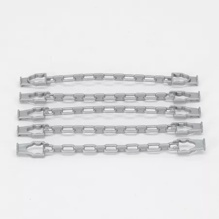 Cadenas de juguete Bruder escala 1:16 para remolques madereros y sujeción de troncos.
