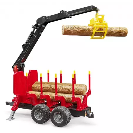 Remolque con grua Forestal - Escala 1:16