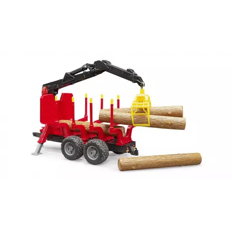 Remolque con grua Forestal - Escala 1:16