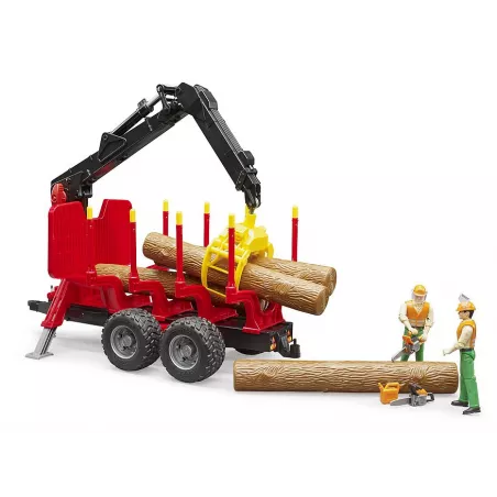 Remolque con grua Forestal - Escala 1:16