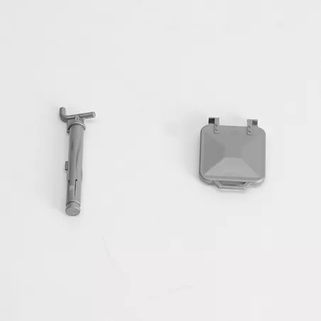 Set de apoyo y cubierta para remolque de juguete Bruder a escala 1:16.