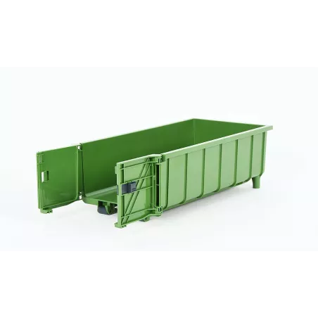Contenedor de juguete Bruder a escala 1:16 de plástico resistente para camiones de carga y transporte.