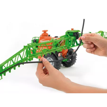 Remolque pulverizador de juguete Amazone UX 5200 de Bruder a escala 1:16 con depósito de agua funcional.