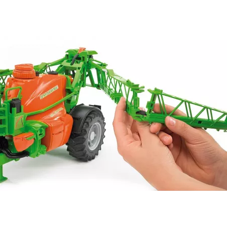 Remolque pulverizador de juguete Amazone UX 5200 de Bruder a escala 1:16 con depósito de agua funcional.