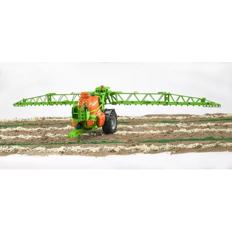 Remolque pulverizador de juguete Amazone UX 5200 de Bruder a escala 1:16 con depósito de agua funcional.
