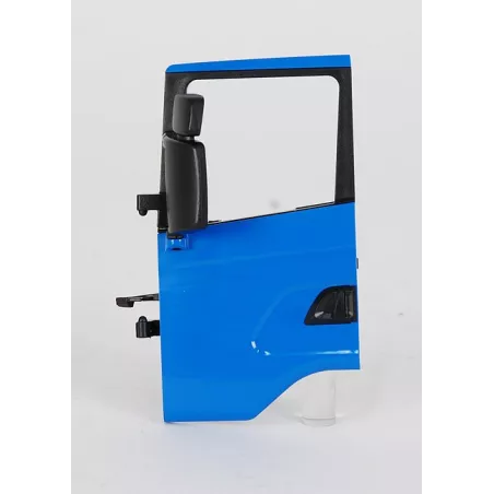Puerta izquierda de repuesto azul para camión Scania de juguete Bruder.