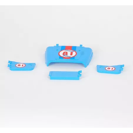 Puertas azules de repuesto para coche de juguete Bruder Cross Country Racer escala 1:16