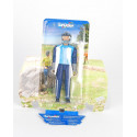 Figura articulada de piloto de carreras Bruder a escala 1:16 para vehículos de juguete.
