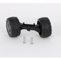 Eje delantero de repuesto original Bruder para coche de juguete Cross Country Racer escala 1:16.