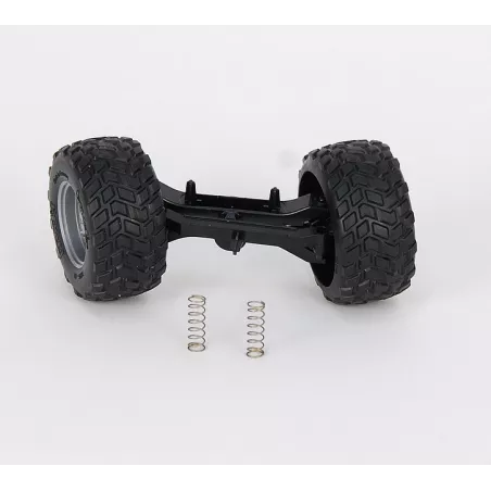 Eje delantero de repuesto original Bruder para coche de juguete Cross Country Racer escala 1:16.