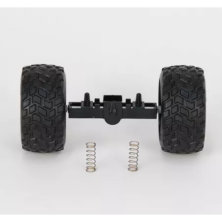 Eje trasero de repuesto original Bruder a escala 1:16 para el coche de juguete Cross Country Racer.
