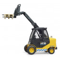 Juguete JCB Teletruk de Bruder a escala 1:16 con brazo telescópico y pala frontal.