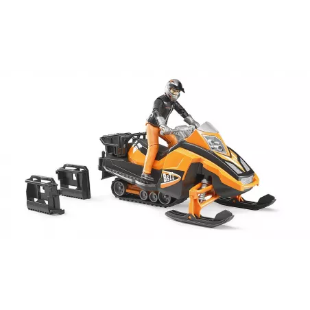 Snowmobil con conductor - escala 1:16