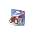 Tractor de juguete Mauly X540 rojo con neumáticos de goma y cabina desmontable.