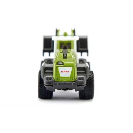 Cargadora de ruedas Claas Torion 1914 de juguete en miniatura de metal y plástico.