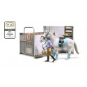 Establo de juguete bworld de BRUDER para caballos y figuras de granja
