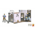 Establo de juguete bworld de BRUDER para caballos y figuras de granja