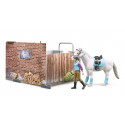 Establo de juguete bworld de BRUDER para caballos y figuras de granja