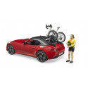 Juguete Bruder de ciclista con bicicleta de carreras Roadster a escala 1:16