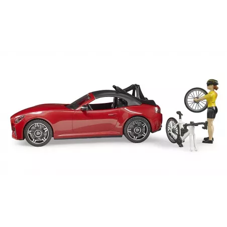 Juguete Bruder de ciclista con bicicleta de carreras Roadster a escala 1:16