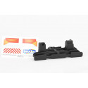 Portabicicletas de juguete para Jeep Bruder escala 1:16, accesorio resistente para figuras de acción.