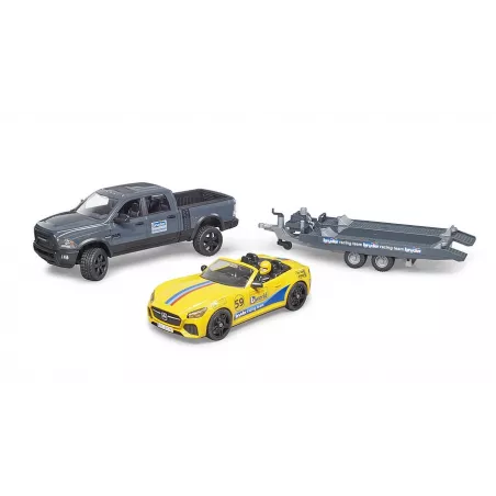 Camioneta de juguete RAM 2500 Power Wagon Racing Team a escala 1:16