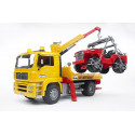 Camion Grua Man incluye todoterreno - escala 1:16